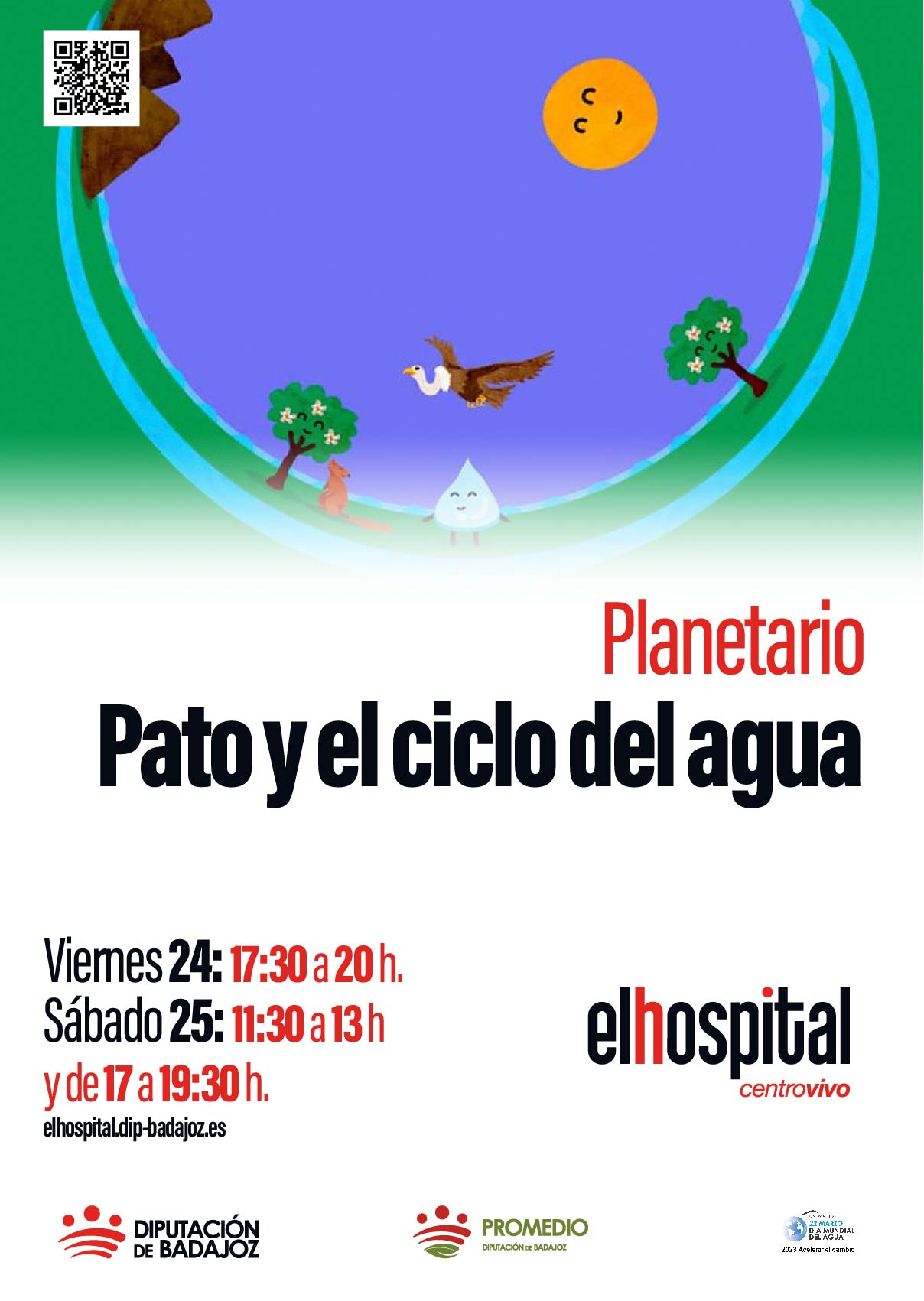 Planetario. 'Pato y el ciclo del agua'